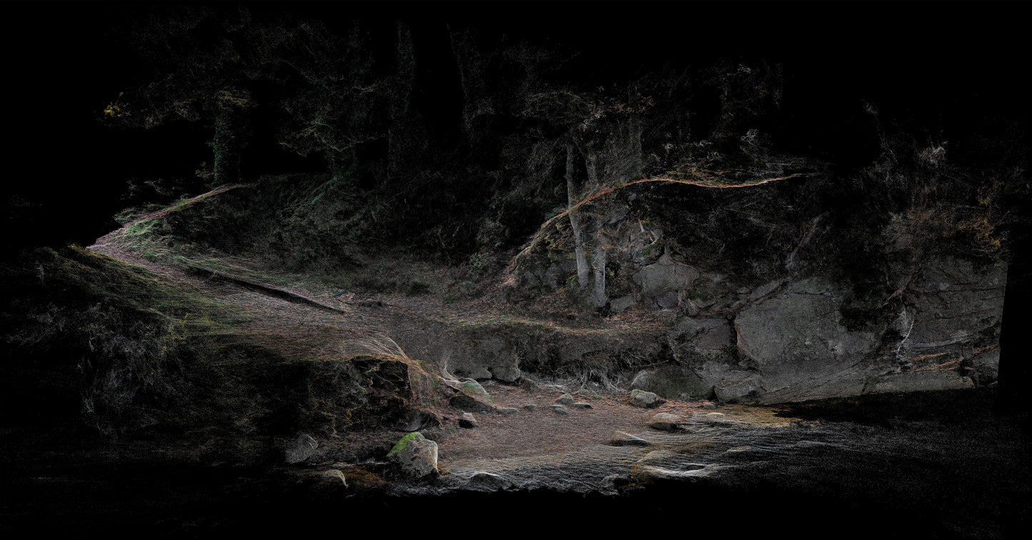 Daniel Bourgais, Archéologie du paysage, Lac de Rabodanges, Normandie, 2021