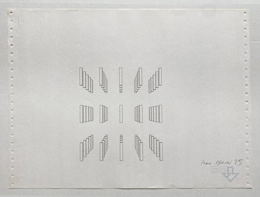 Pierre Braun, Alignements, Printscreen 1, 1984-85